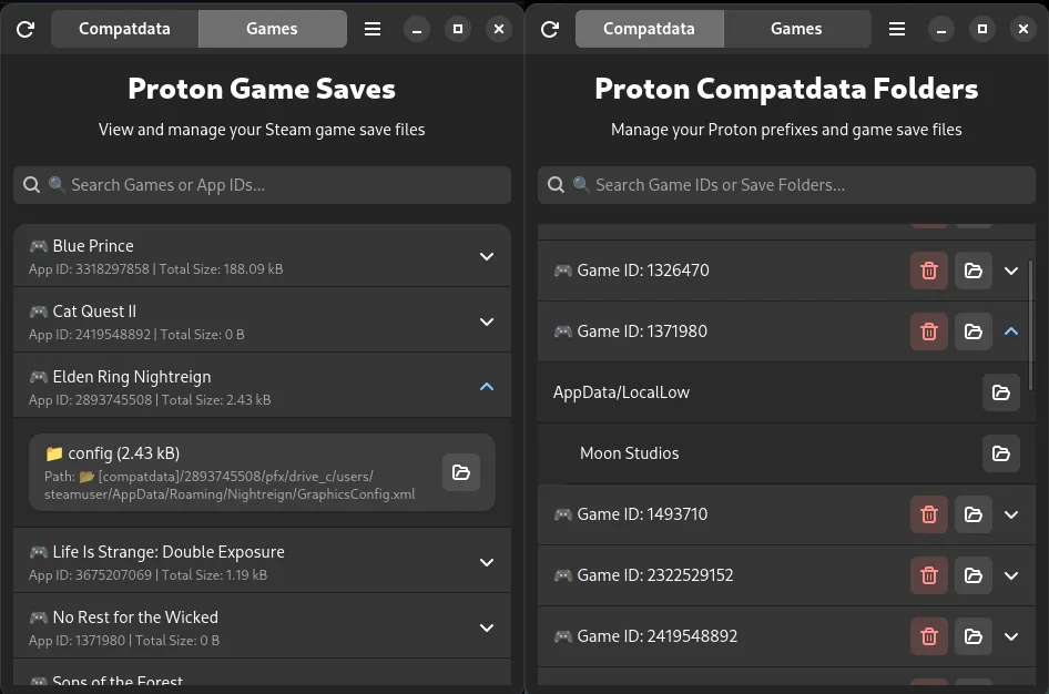 Proton Game Saves Manager