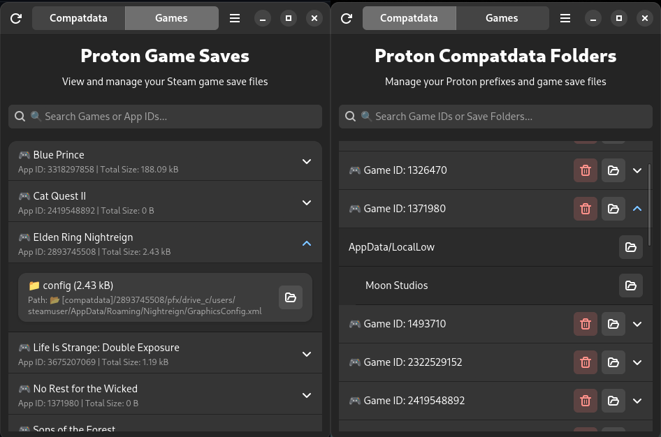Proton Game Saves Manager